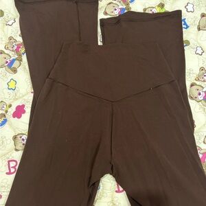 Aerie Offline Brown Flare Leggings